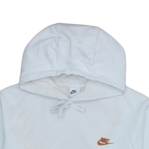 Nike Men's White Pullover Hoodie L Fleece Sportswear