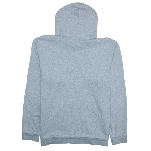 Adidas Women Grey Pullover Hoodie Size M Relaxed Fit Logo Design