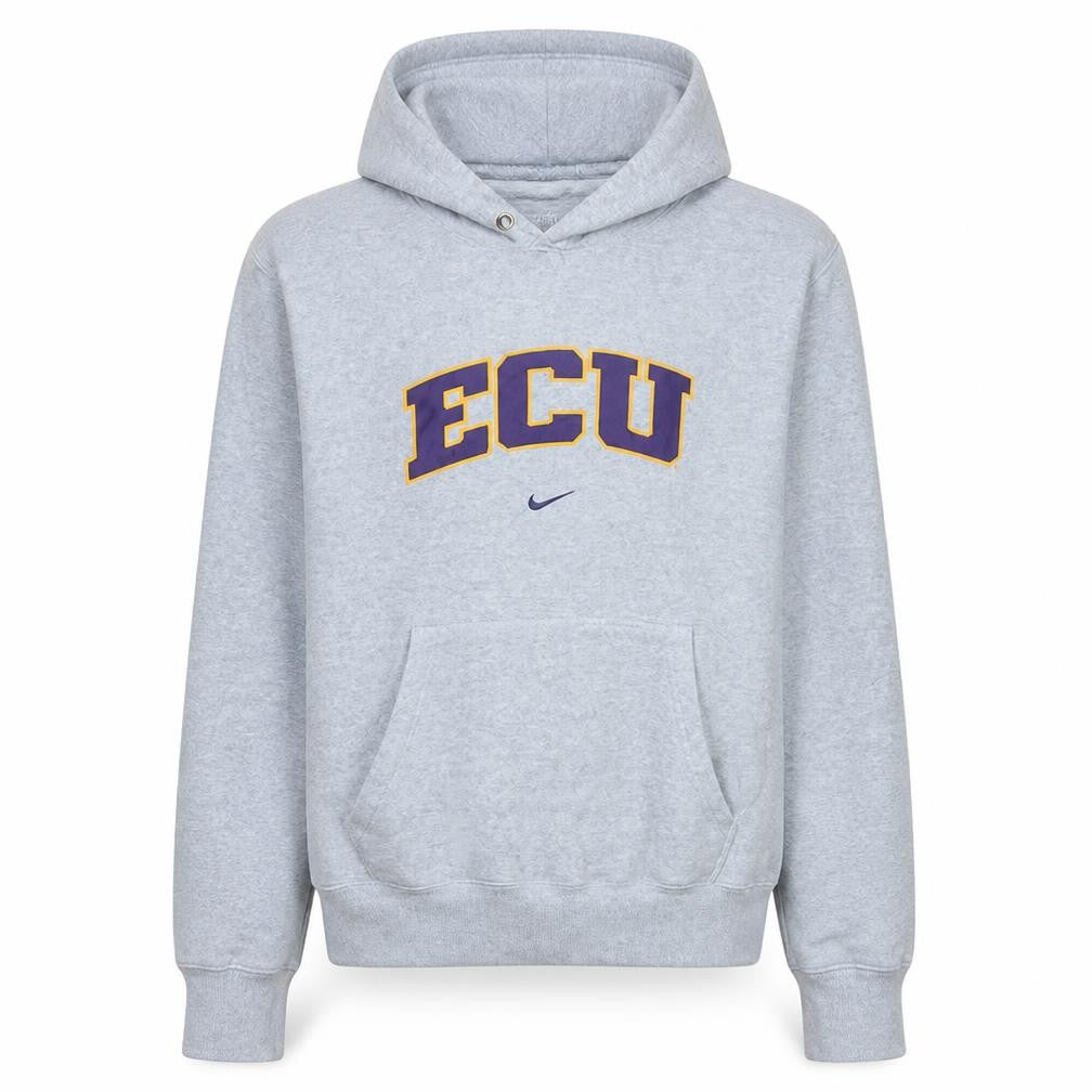 Nike Men's Grey ECU Logo Pullover Hoodie Size S
