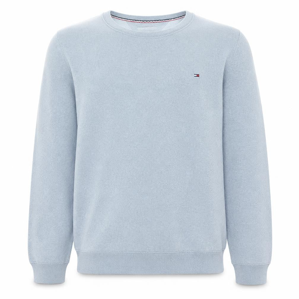 Tommy Hilfiger Men's Grey Cotton Crew Neck Pullover Sweatshirt M