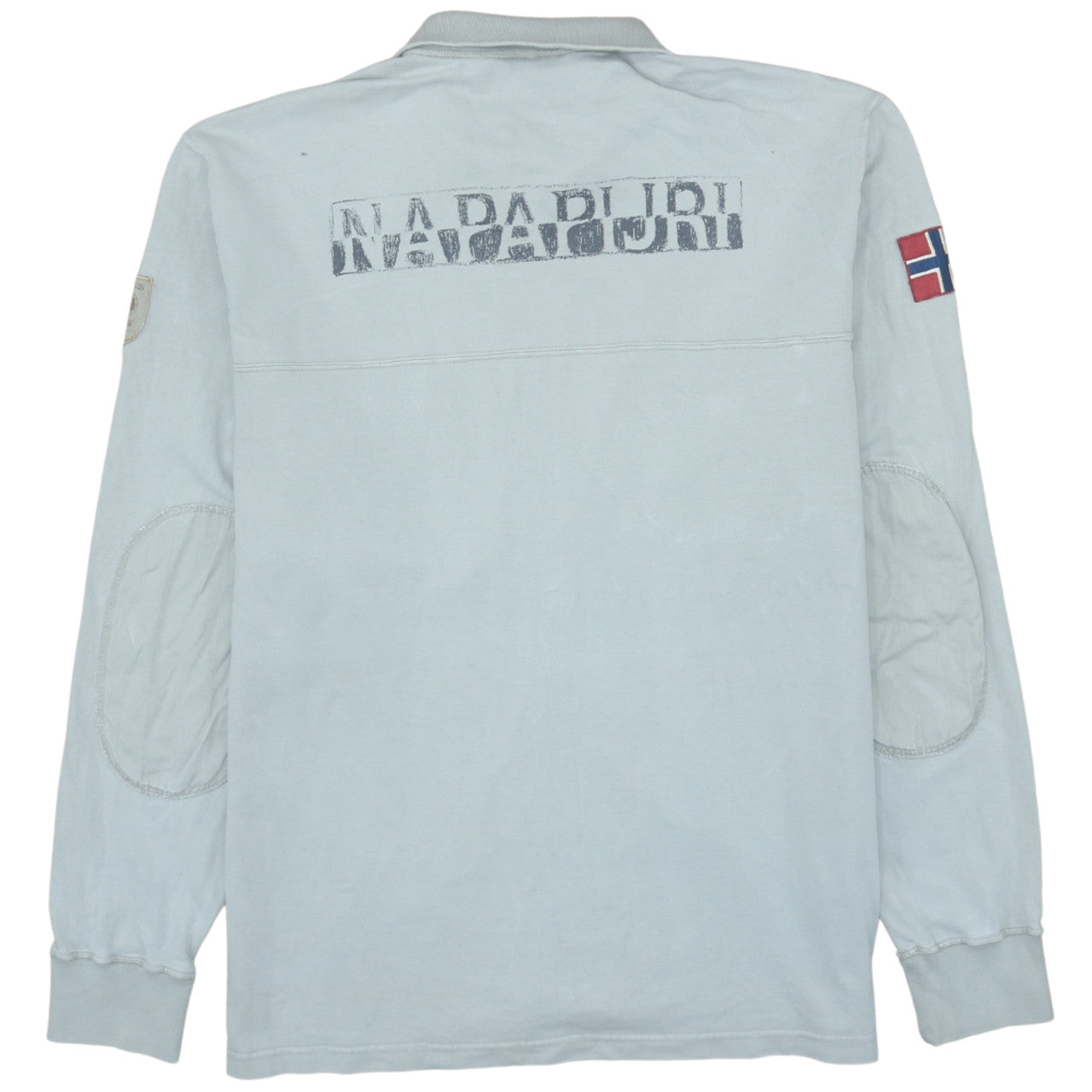Napapijri Men’s Grey Full Zip Collared Sweatshirt Size L
