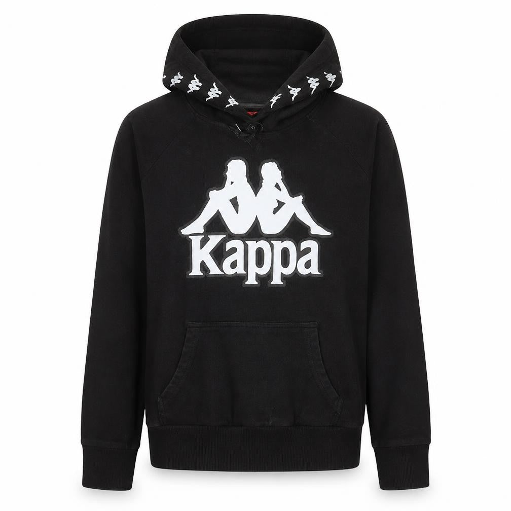 Kappa Women's Black Pullover Hoodie Medium Logo Sportswear