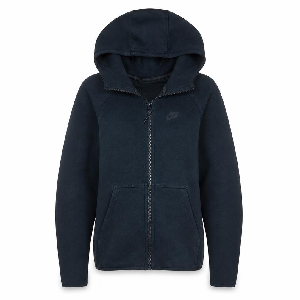 Nike Women Black XS Full Zip Hoodie Cotton Blend Athletic