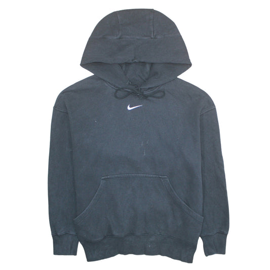 Nike Men's Black Pullover Hoodie M Fleece Sweatshirt Logo Sportswear
