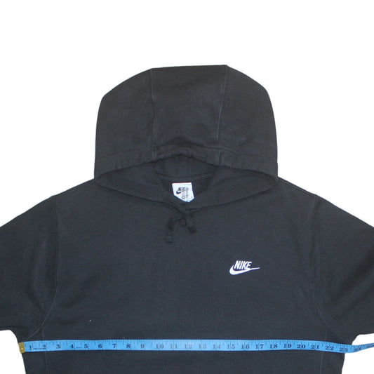 Nike Men's Black Pullover Hoodie M Fleece Logo Sportswear