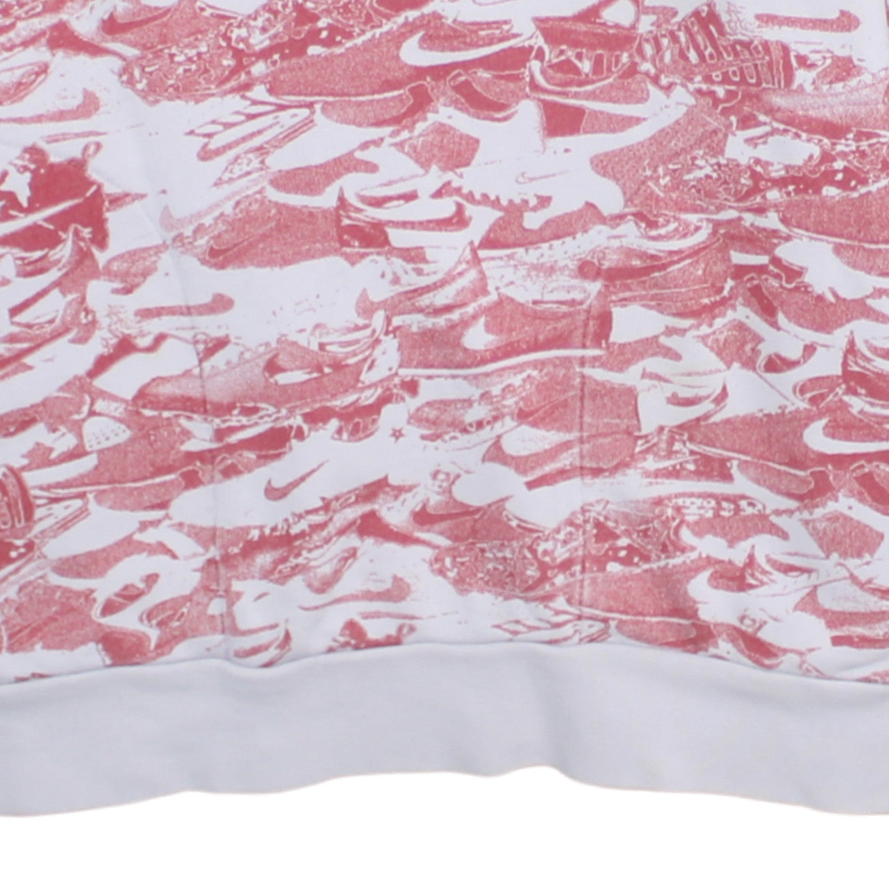 Nike Boys White Red Camouflage Pullover Hoodie XL Cotton Blend Sweatshirt