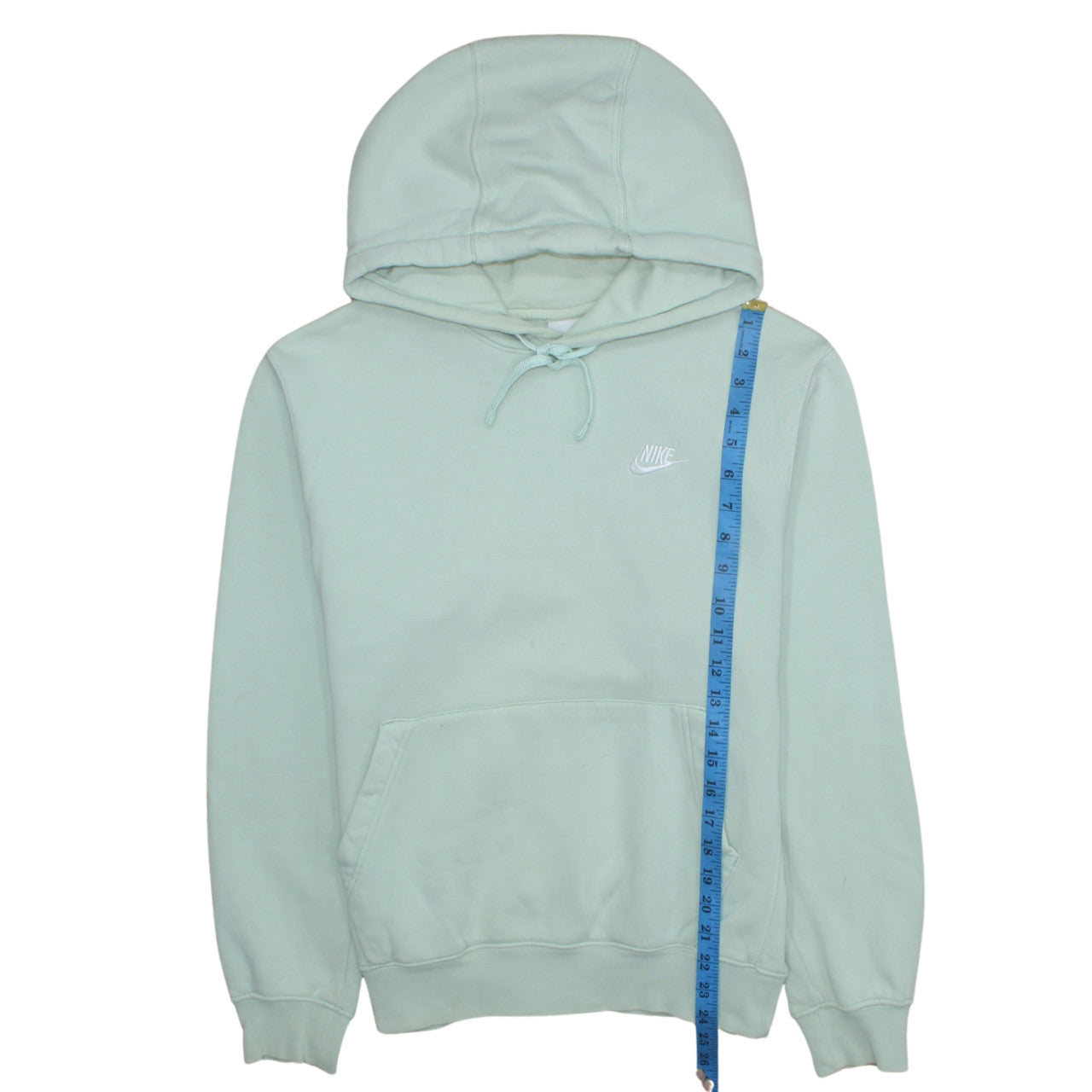Nike Women Mint Green Pullover Hoodie Small Cotton Blend