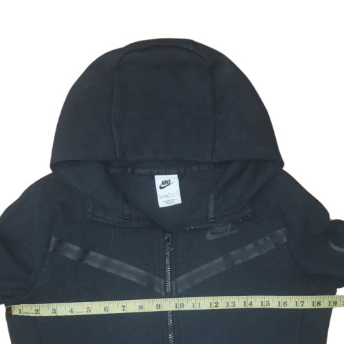 Nike Boys Black Full Zip Hoodie Size L 147-158cm Hooded Sweatshirt