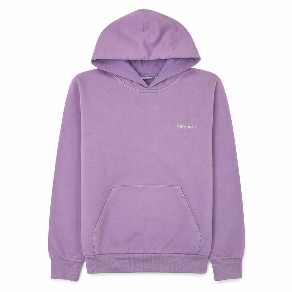 Carhartt Men’s Purple Pullover Hoodie S Embroidered Logo