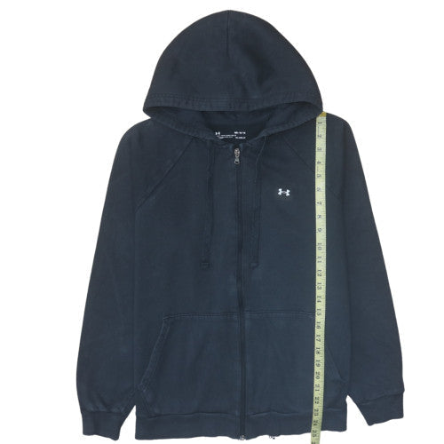 Under Armour Men's Black Full Zip Hoodie Size M Fleece ColdGear