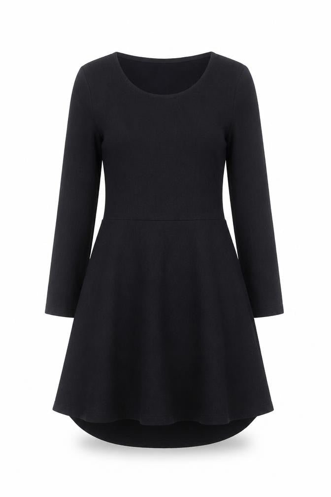 Isaac Mizrahi Live Women's Black XS Fit & Flare Jersey Dress