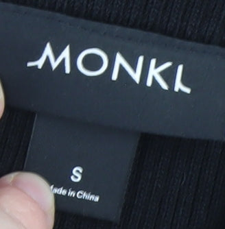 Monki Women’s Black Knit Wrap Midi Skirt Size S