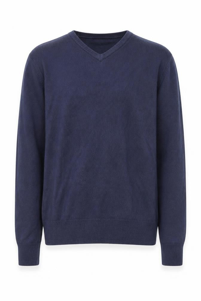 Kensington Dockside Men's Blue V-Neck Pullover Jumper M