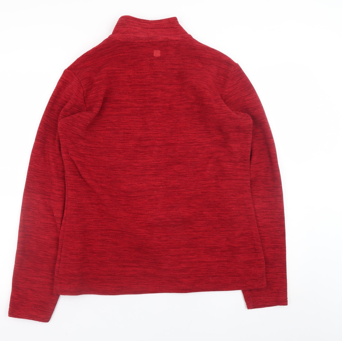 Mountain Warehouse Womens Red Fleece Half Zip Jacket Size 12