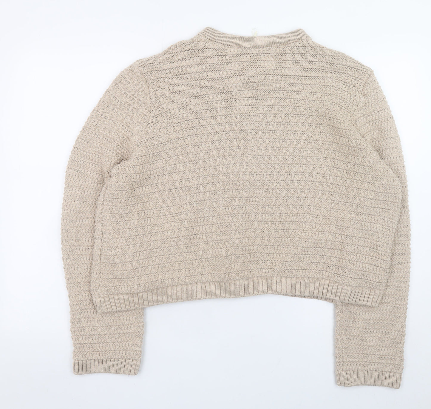 Marks and Spencer Women Beige Knit Cardigan XL Long Sleeve