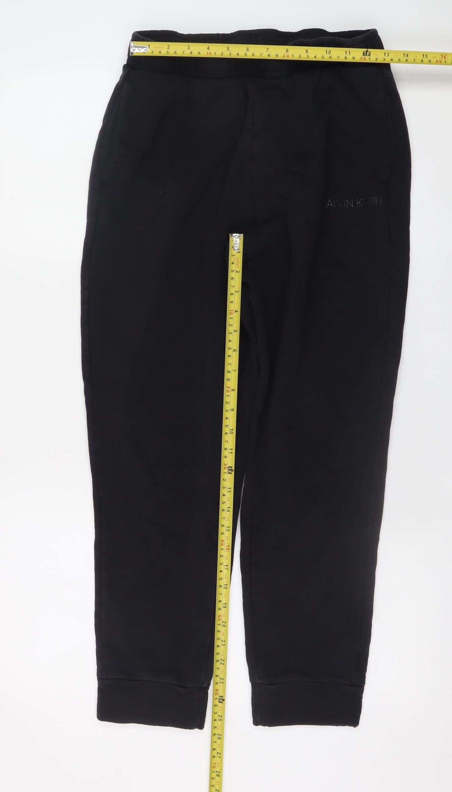 Calvin Klein Men’s Black Jogger Sweatpants M Tapered Fleece