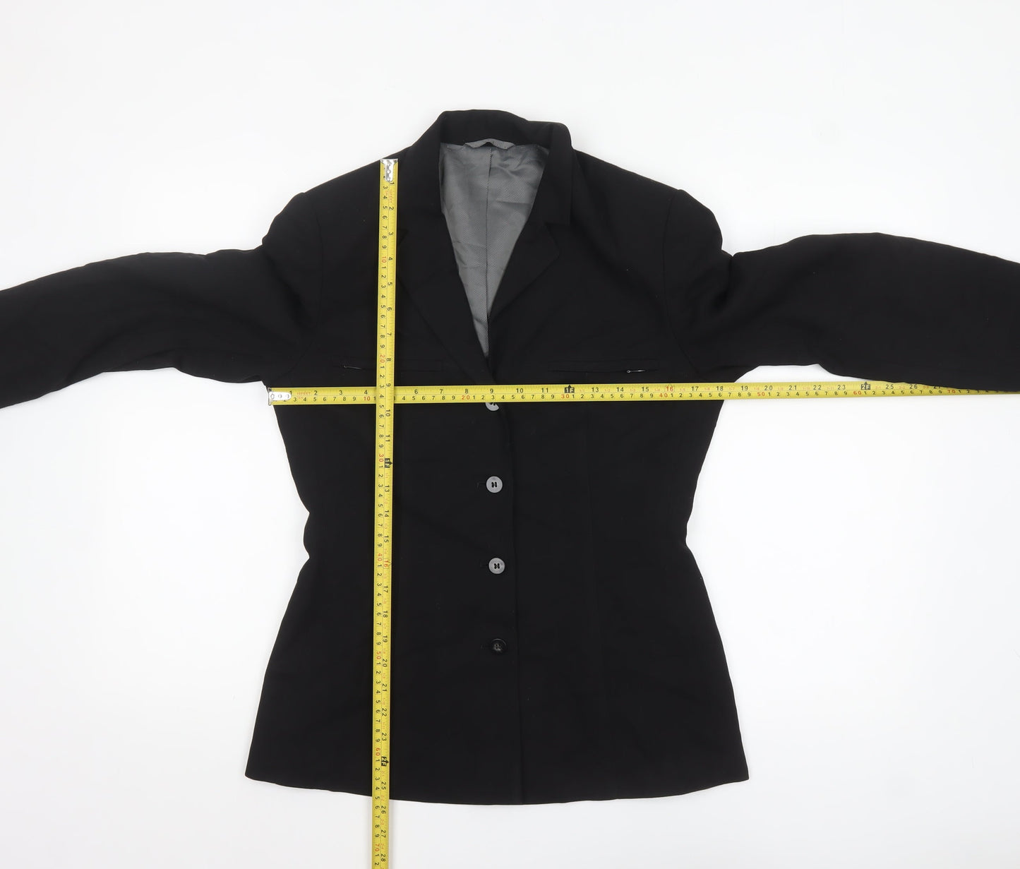 Next Women Black Classic Single-Breasted Blazer UK 8
