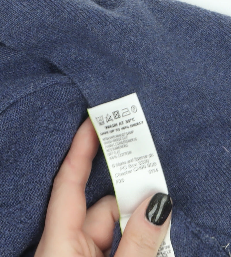 Marks and Spencer Women’s Blue Cardigan Size 18 Relaxed Fit Knitwear