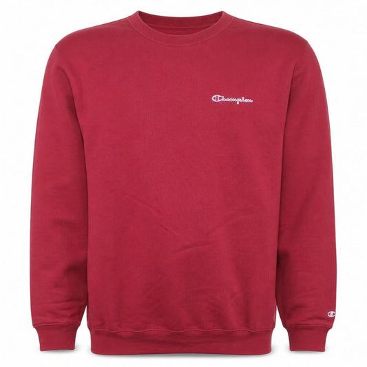 Champion Men's Red Crew Neck Pullover Sweatshirt Size L