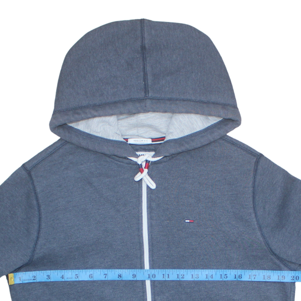Tommy Jeans Mens Blue Regular Fit Full Zip Hoodie Size M