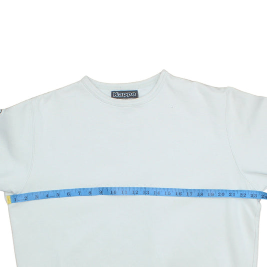 Kappa Men's White Large Crew Neck Pullover Sweatshirt