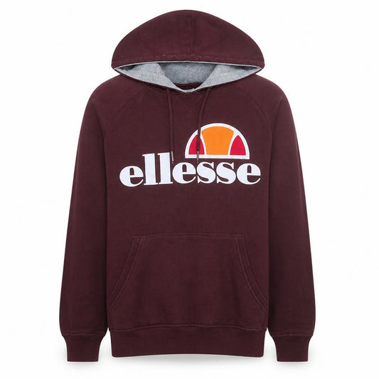 Ellesse Men’s Brown Pullover Hoodie M Logo Fleece Sweatshirt