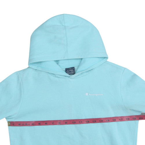 Champion Girls Aqua Blue XL Pullover Hoodie 13-14 Years Cotton Blend