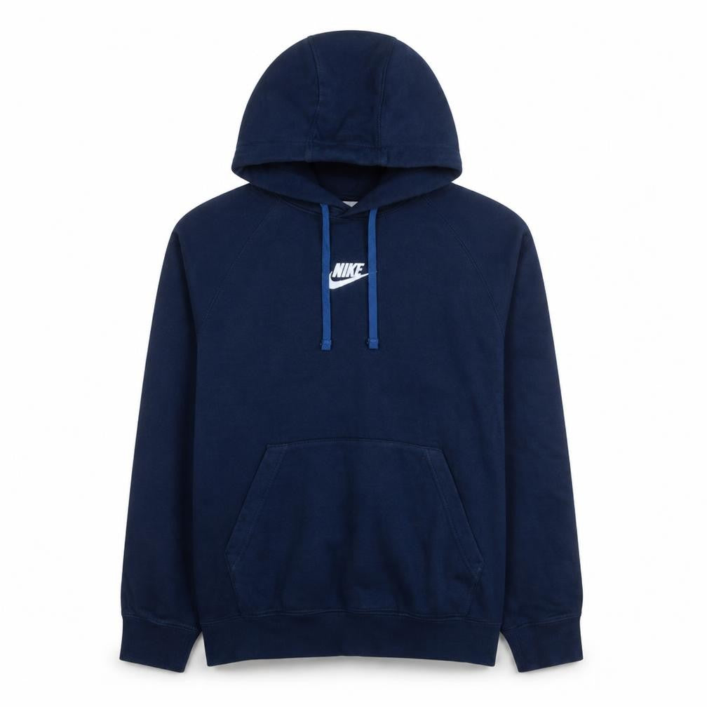 Nike Men's Blue Pullover Hoodie M Regular Fit Fleece Sweatshirt