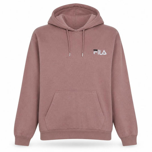 FILA Womens Mauve Pullover Hoodie Large Polyester Cotton Blend