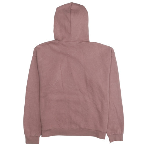 FILA Womens Mauve Pullover Hoodie Large Polyester Cotton Blend