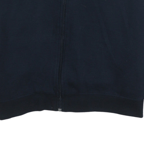 Reebok Men’s Blue Full Zip Hoodie Size L Regular Fit Sportswear