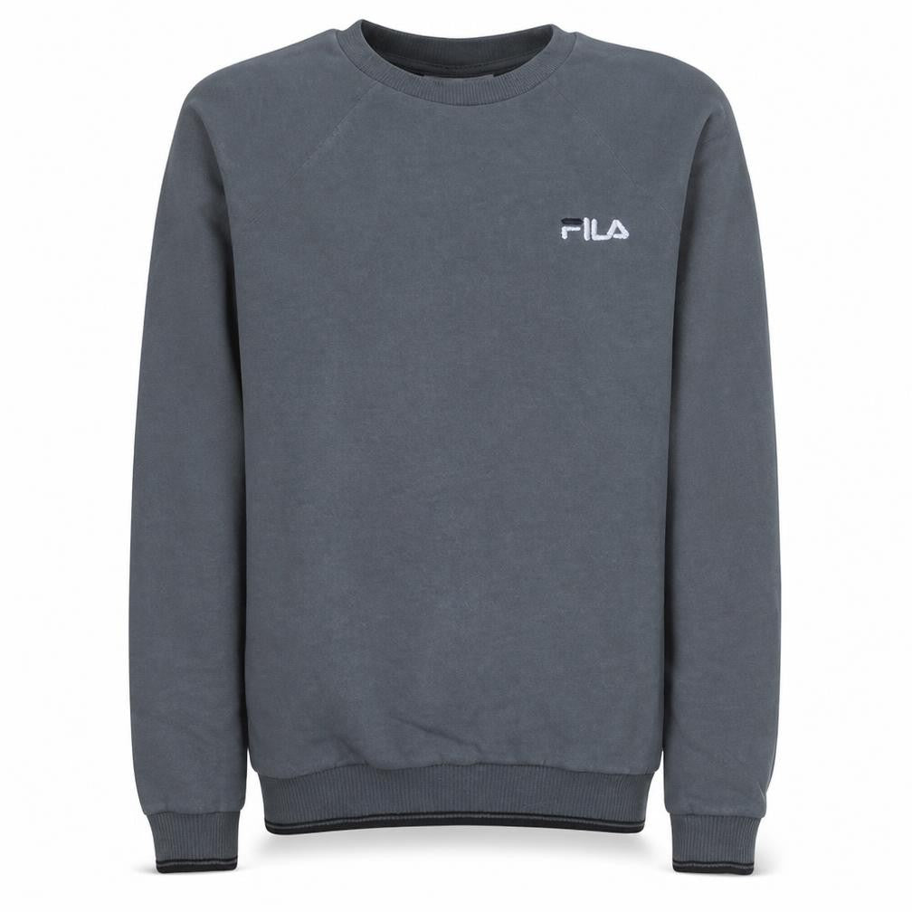 Fila Men's Grey Crew Neck Pullover Sweatshirt Size S Regular Fit