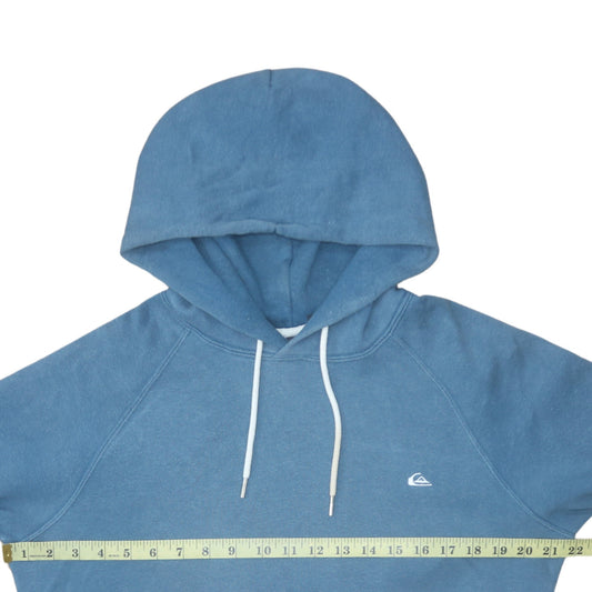Quiksilver Men's Blue Pullover Hoodie Size S Regular Fit Fleece
