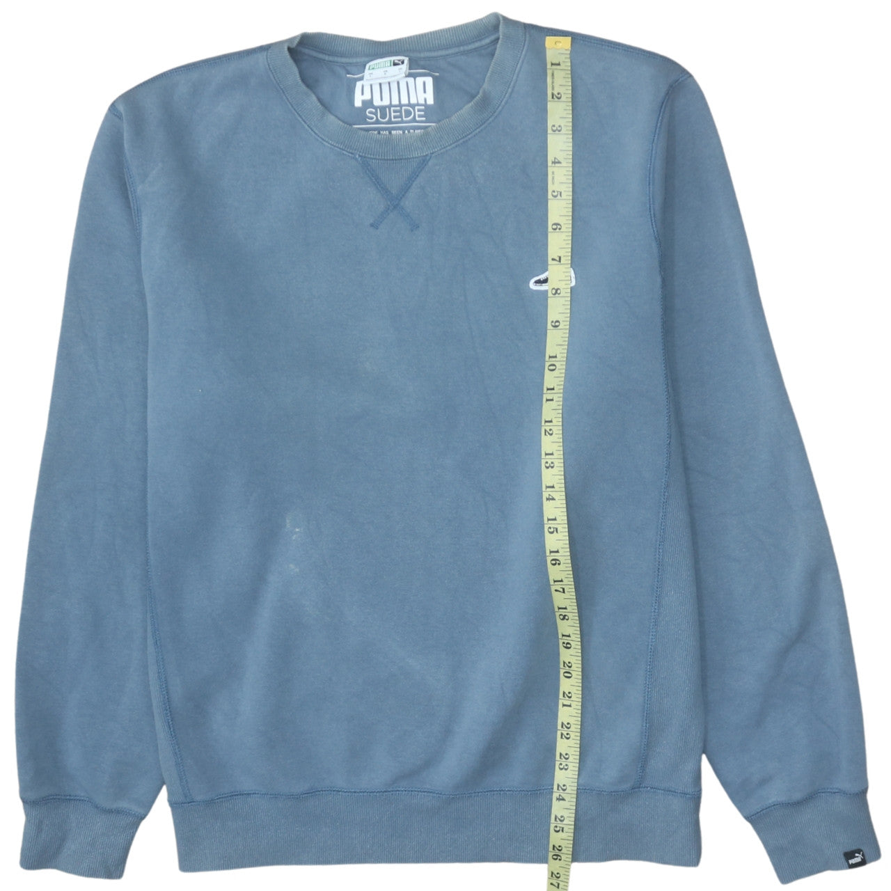 Puma Men's Blue Crew Neck Pullover Sweatshirt L Sports Style