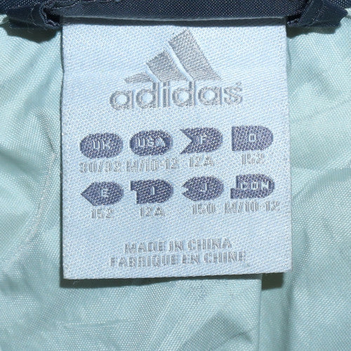 Adidas Mens Grey L Windbreaker Hooded Full Zip Jacket