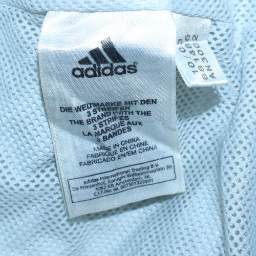 Adidas Mens Grey L Windbreaker Hooded Full Zip Jacket