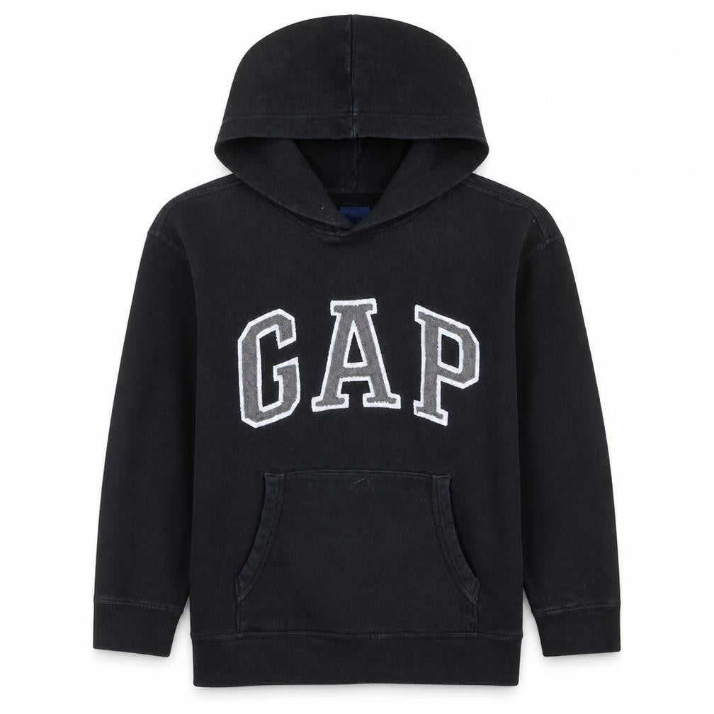 Gap Boys Black XL Pullover Fleece Logo Hoodie