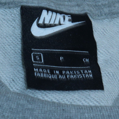 Nike Womens Grey Small Pullover Crew Neck Sweatshirt