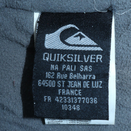Quiksilver Womens Grey Military Jacket Size 14 Lined Mid-Length
