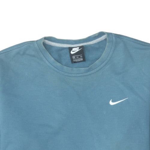 Nike Men's Blue Crew Neck Cotton Sweatshirt XL Classic Fit