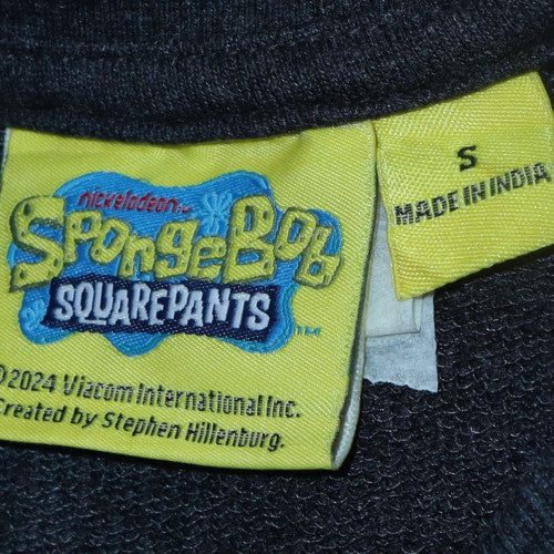 SpongeBob SquarePants Women's Black Graphic Pullover Sweatshirt Size S
