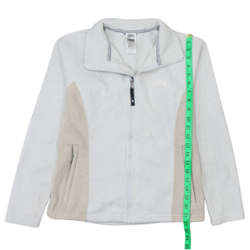 The North Face Women's White Fleece Full Zip Jacket Size S