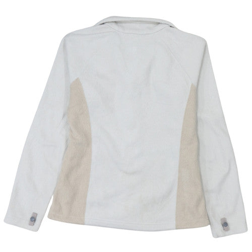 The North Face Women's White Fleece Full Zip Jacket Size S