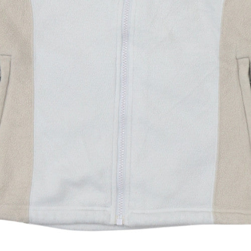 The North Face Women's White Fleece Full Zip Jacket Size S