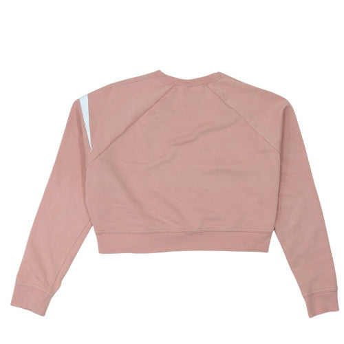 Nike Womens Pink Dri-Fit Cropped Pullover Sweatshirt Size S