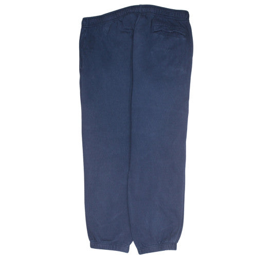 Nike Men Blue Fleece Sweatpants XL Regular Fit Casual Trousers