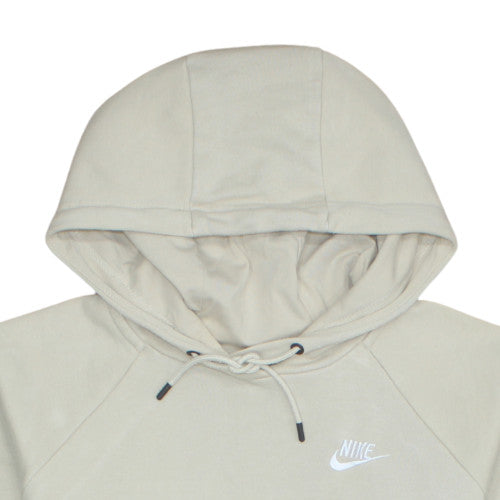 Nike Men Beige Hoodie Medium Cotton Blend Casual Sweatshirt