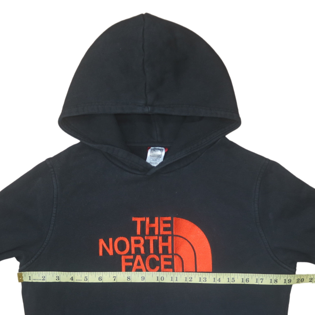 The North Face Boys Black XL Pullover Hoodie with Red Logo