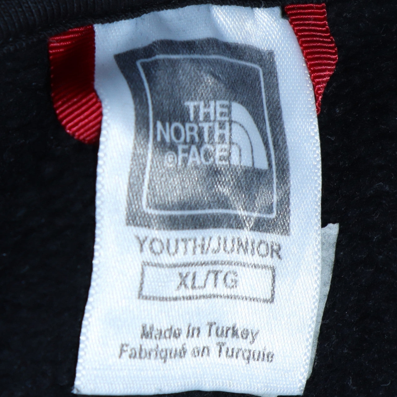 The North Face Boys Black XL Pullover Hoodie with Red Logo