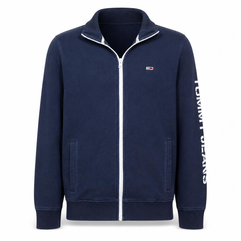 Tommy Jeans Men's Blue Full Zip Sweatshirt M Regular Fit